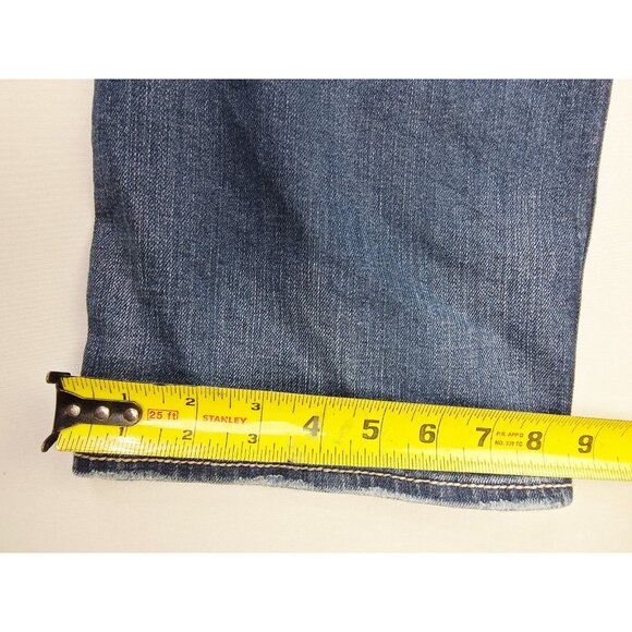 Silver Western Glove Works Size 46X32 Mens Eddie Blue Denim 5 Pocket Logo Jeans - Picture 5 of 11